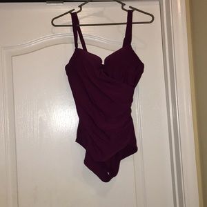 St Johns Bay swimsuit with built in bra sz10